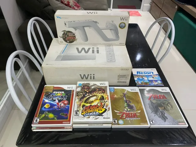 Nintendo Wii Preto C/ Jogos, Jogo de Videogame Nintendo Wii Usado 90189496