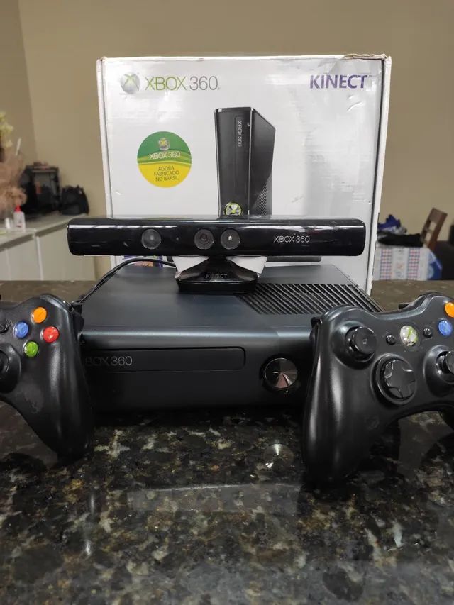 Xbox 360 Super Slim 250gb Usado Bloqueado + Jogo Original