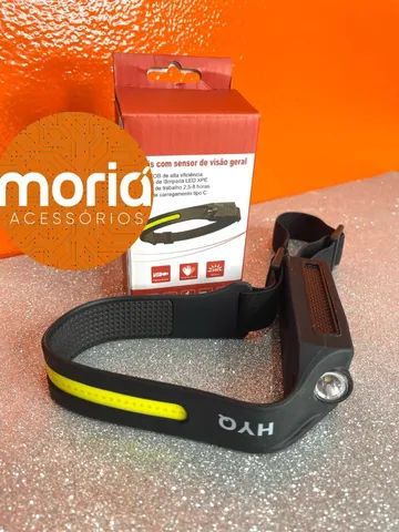 Lanterna De Cabeça Led Sensor De Mão Fita Ajustável Usb <br> - Foto 5