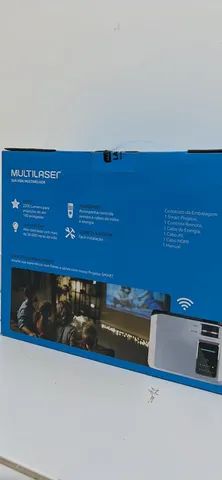 Projetor Multilaser Smart Screen linux 2200 lumens 