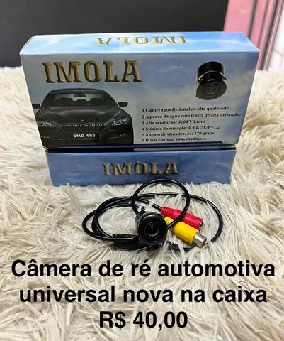 Câmera de ré automotiva IMOLA universal nova na csica