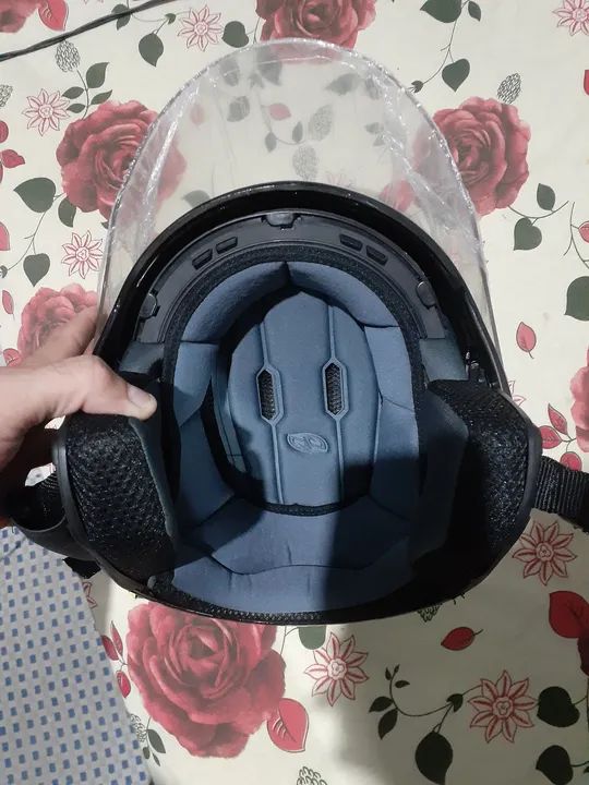 Capacete new atomic tamanho 60 azul escuro - Foto 3