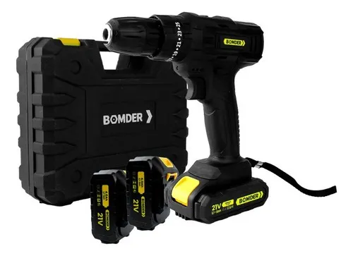 Parafusadeira/furadeira a bateria, 12V e 21V, fonte de carregamento bivolt Kit 2 baterias