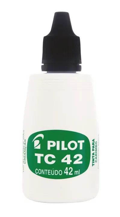 tinta para almofada de carimbo pilot tc 42ml - Foto 4
