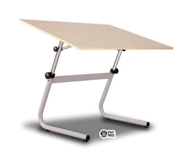 Mesa Desenho Prancheta 100x80cm Trident Bom Estado Usada Com Régua Paralela - Foto 3