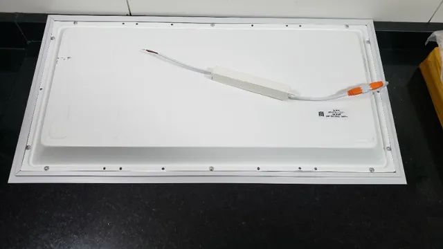 Plafon embutir led retangular 36w 32x62 6500k branco frio - Foto 2