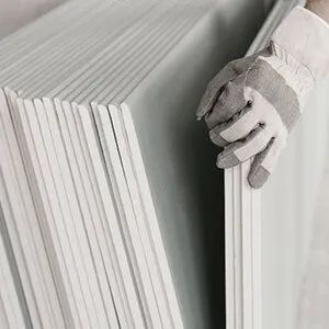 Chapa drywall standart 1,20 x 1,80, 12,5mm gypsum