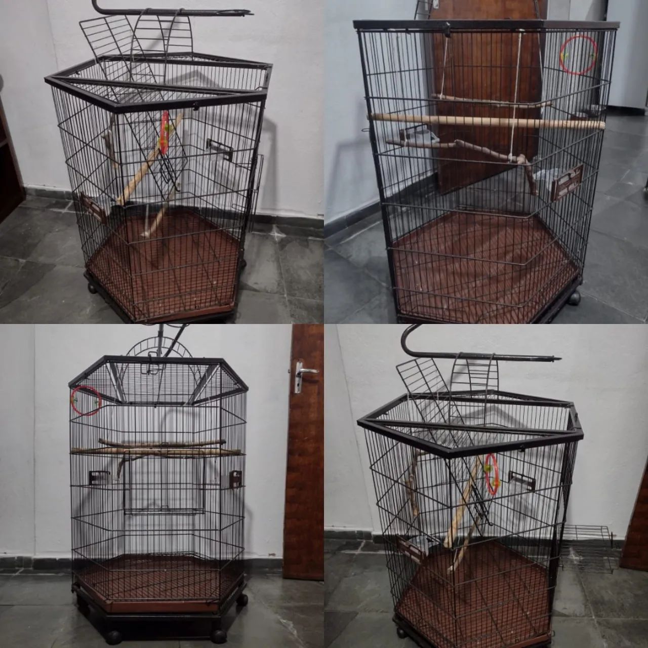 Gaiola para Pássaros Grande - 4 Andares