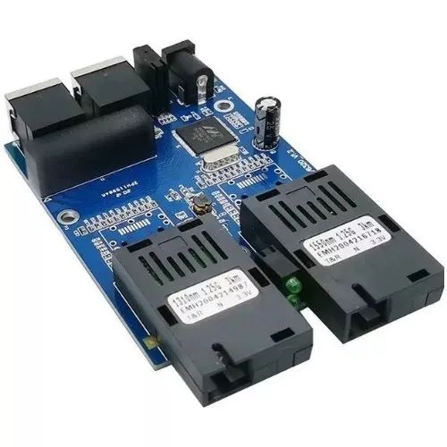 Kit 7 Switch Rede Metro 20 Km 1000mb A B-2p Rj45 - Sem Fonte