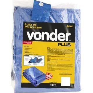 LONA REFORCADA AZUL  4 X 3M VONDER PLUS 200 MICRAS - Foto 2