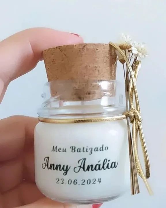 Lembrancinha Velas Perfumadas Batizado, Casamento, Crisma - Foto 4