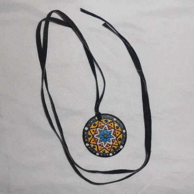 Colar de Mandala Estilo Retrô Vintage Moda Fashion - Foto 2