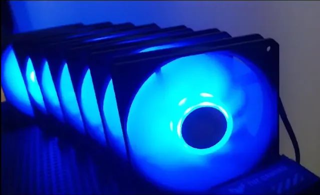 Kit 7 Ventoinha Cooler Master Azul