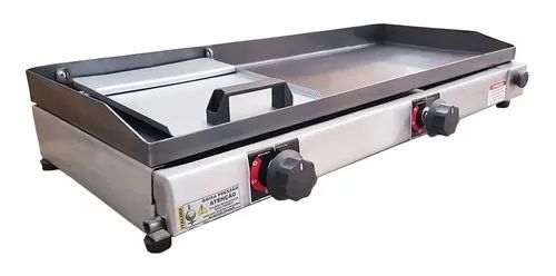 Chapa De Lanchonete 70x30 Borda Alta Com Abafador