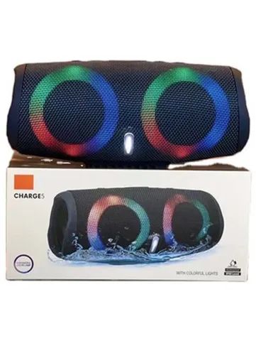 Caixa de Som Bluetooth Charge 5 Com Led RGB Nova 