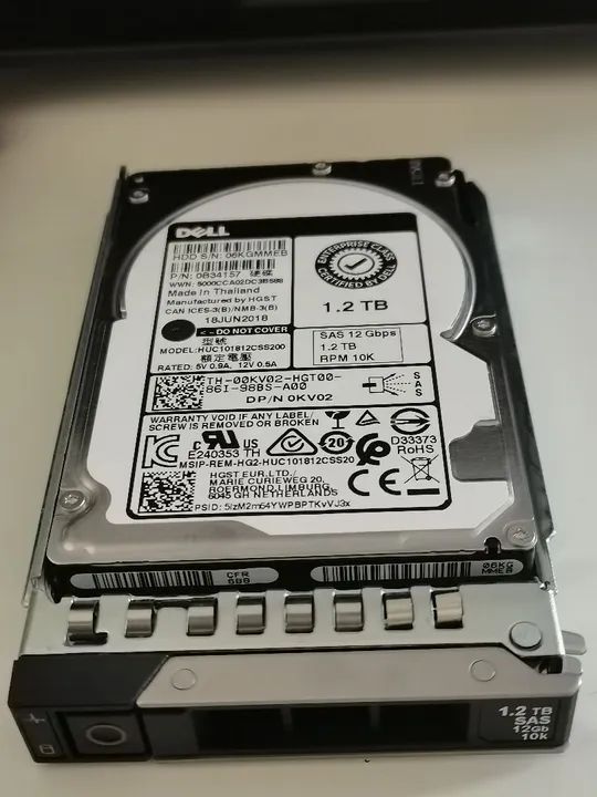 HD Dell 1.2TB SAS 12gbps com Gaveta Para Servidor Dell - Foto 2