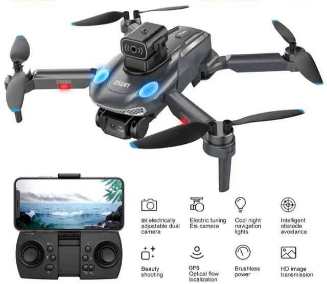 DRONE NOVO CASE GPS OCULOS VR MOTORES BRUXELES SENS OBST CASE - Foto 5