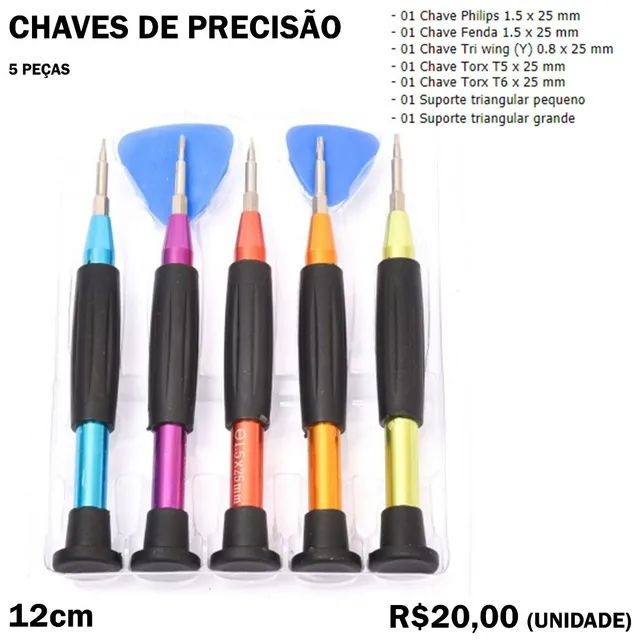 Conjunto Chave de Precisão - 7 Peças - Foto 2