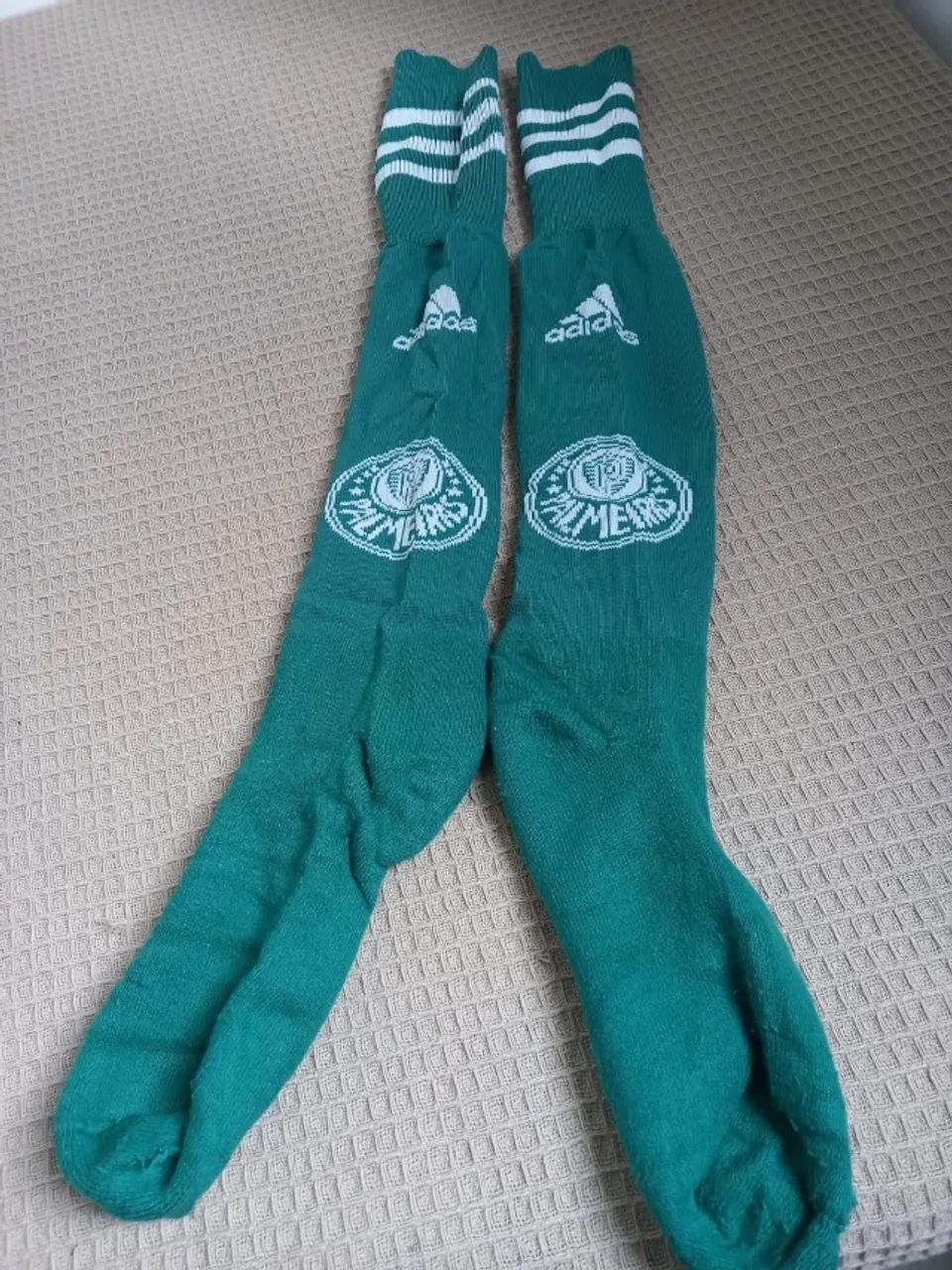 Meião do Palmeiras, final dos anos 2000. Adidas. Original. Retirada em Taubaté. - Foto 4