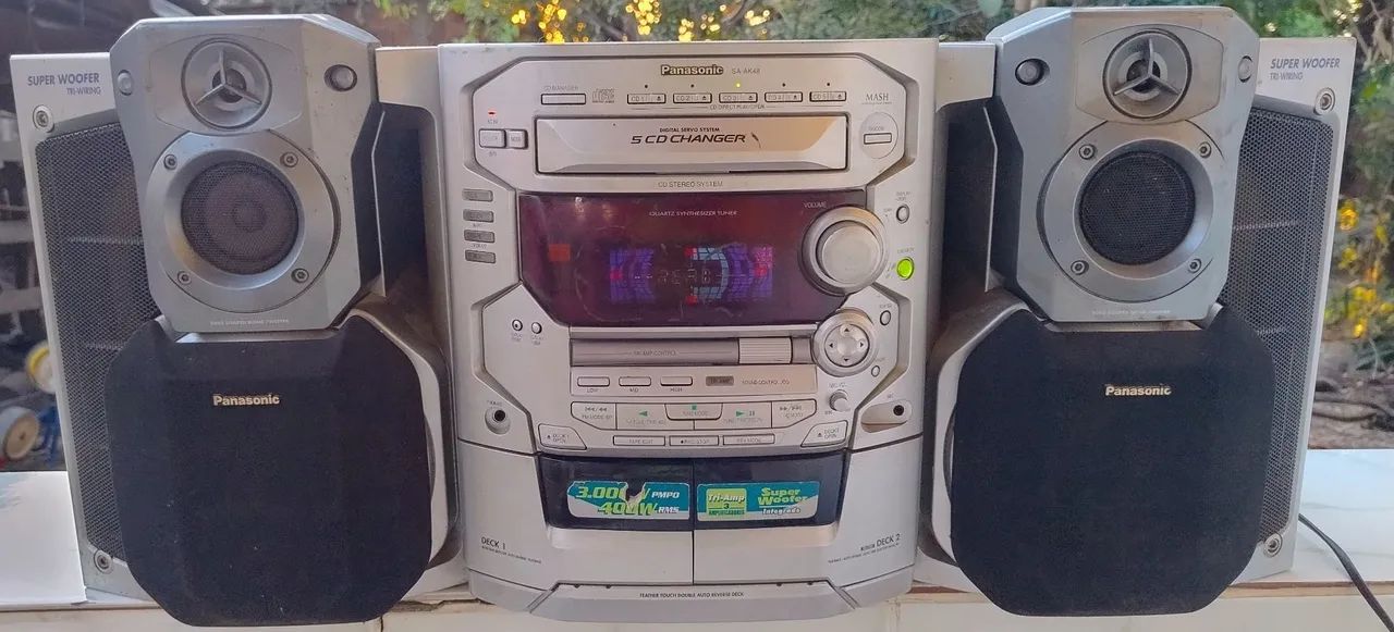 Mini system Som Panasonic SA AK48 defeito F61