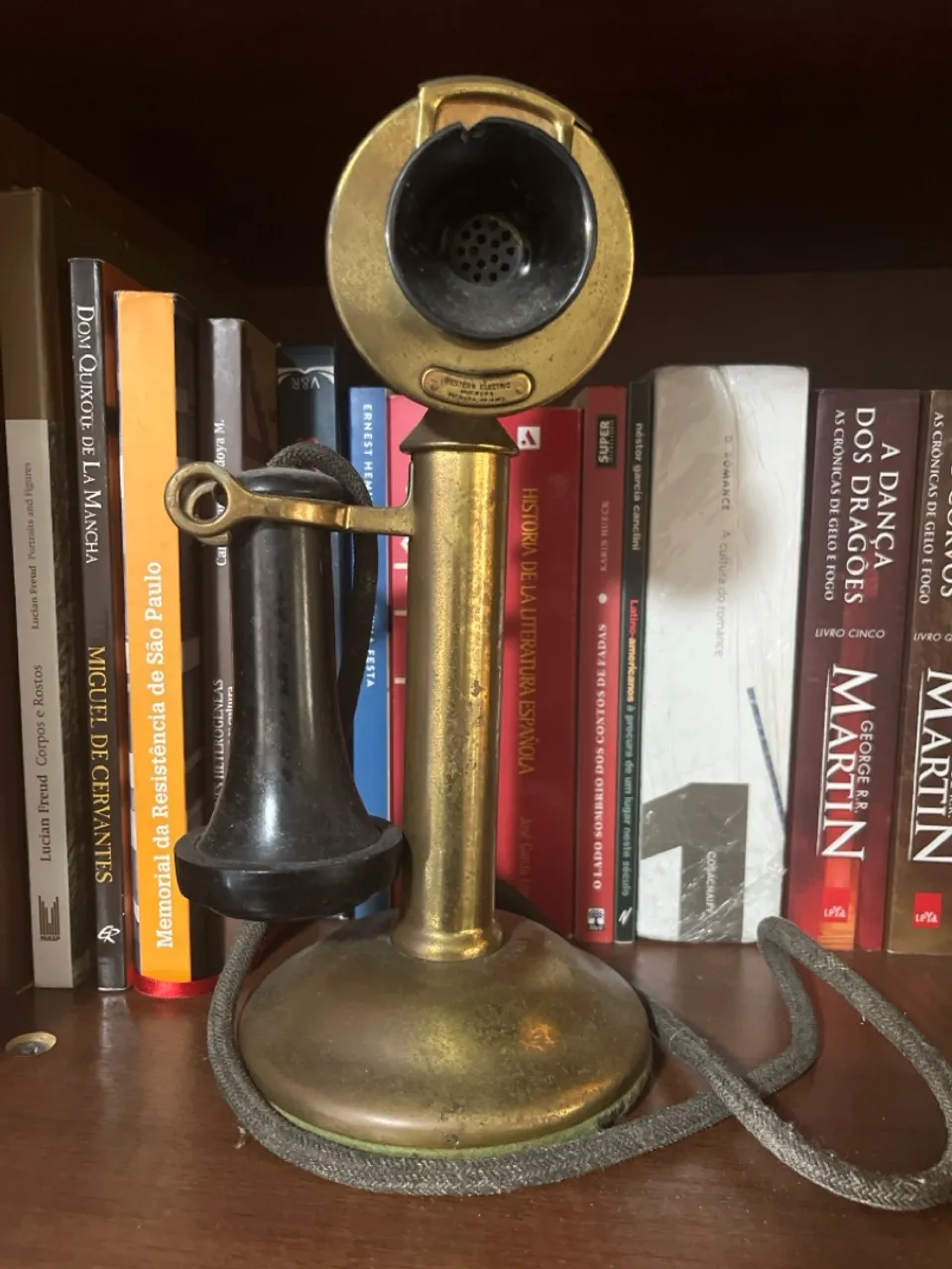 Telefone candelabro da Western Electric, 1913.
