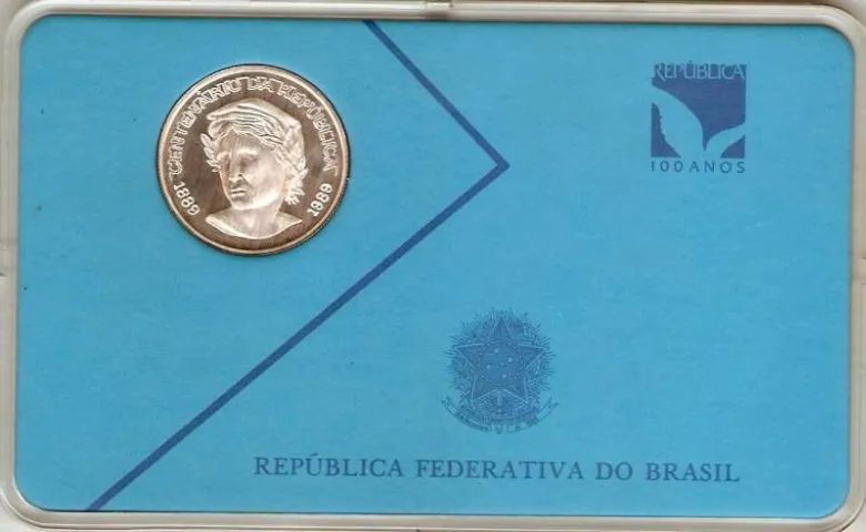 Moeda Comemorativa 200 Cruzados Novos Estojo e Certificado - Foto 3