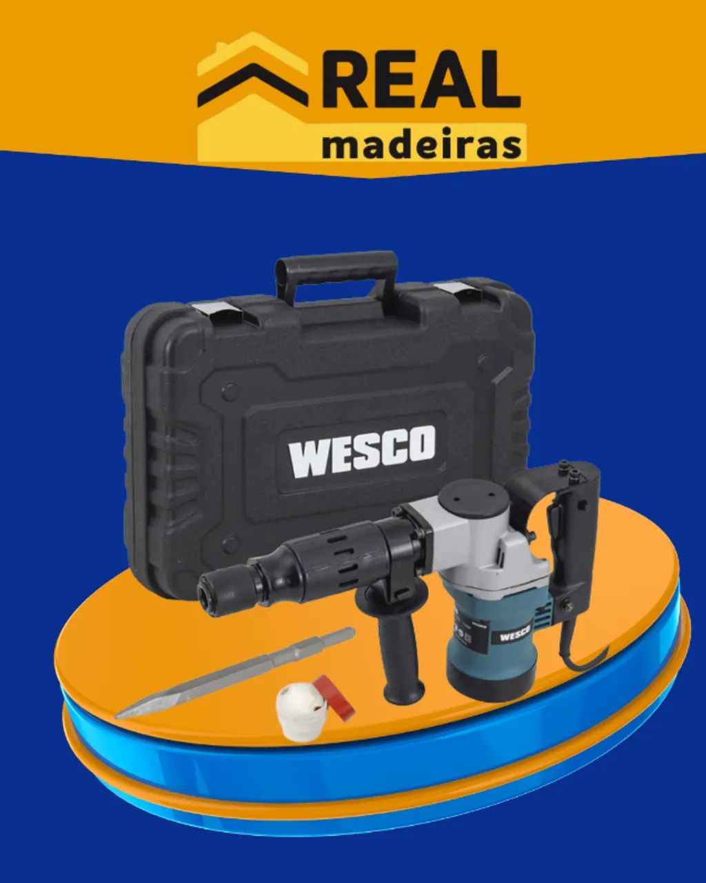 Martelo Rompedor WESCO - 1.100W WS3203K-220V - Foto 2