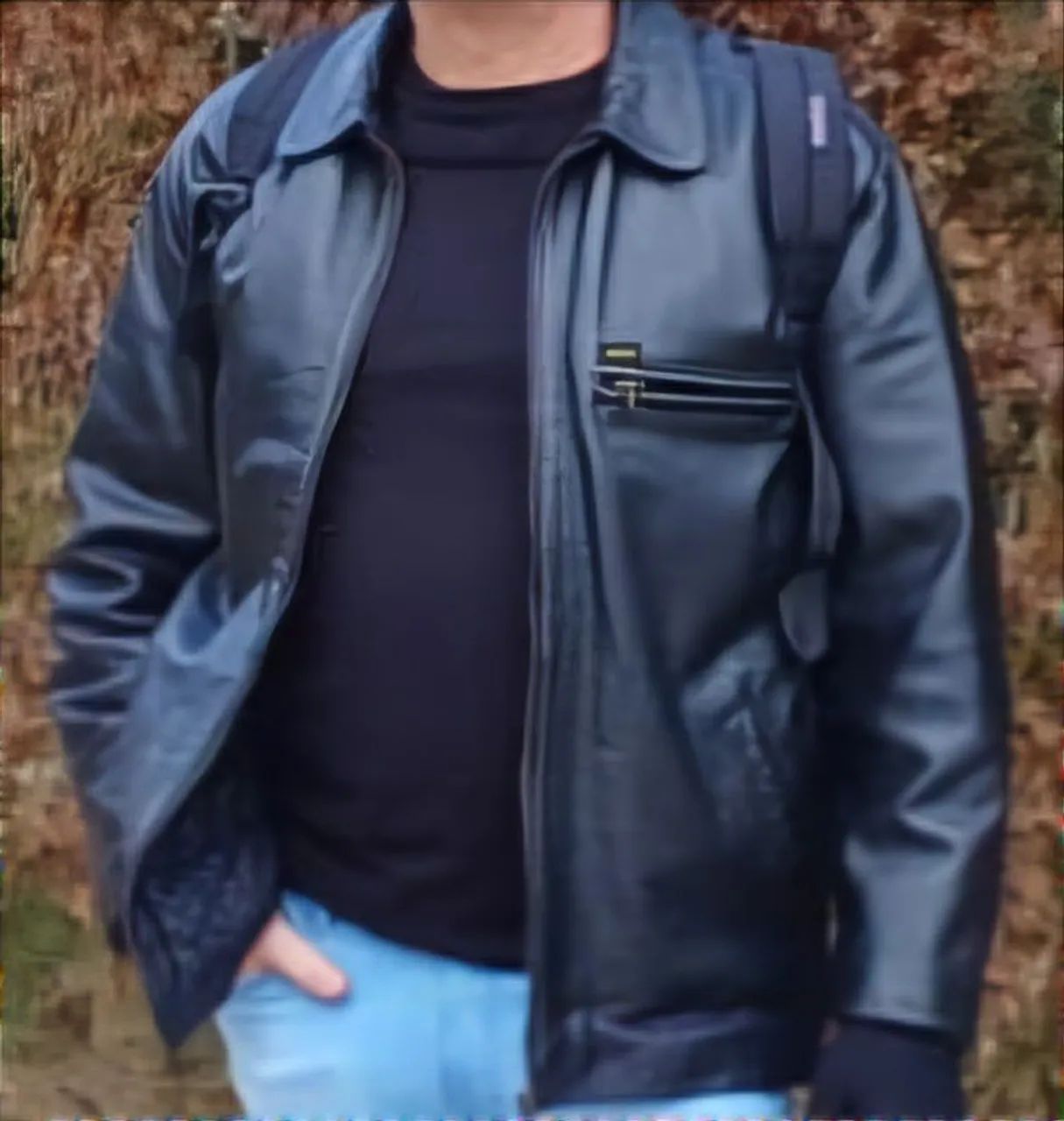 Jaqueta de Couro Masculina - Lee Original - Foto 5
