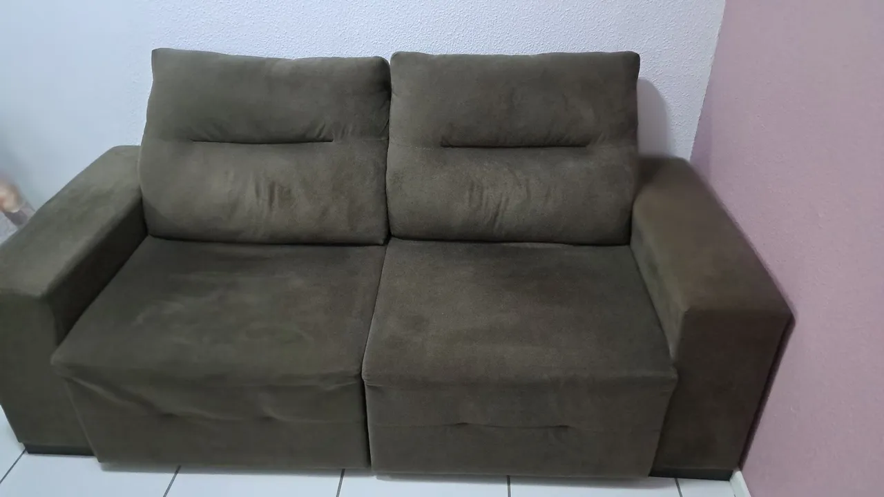 Sofá 2 lugares em tecido
