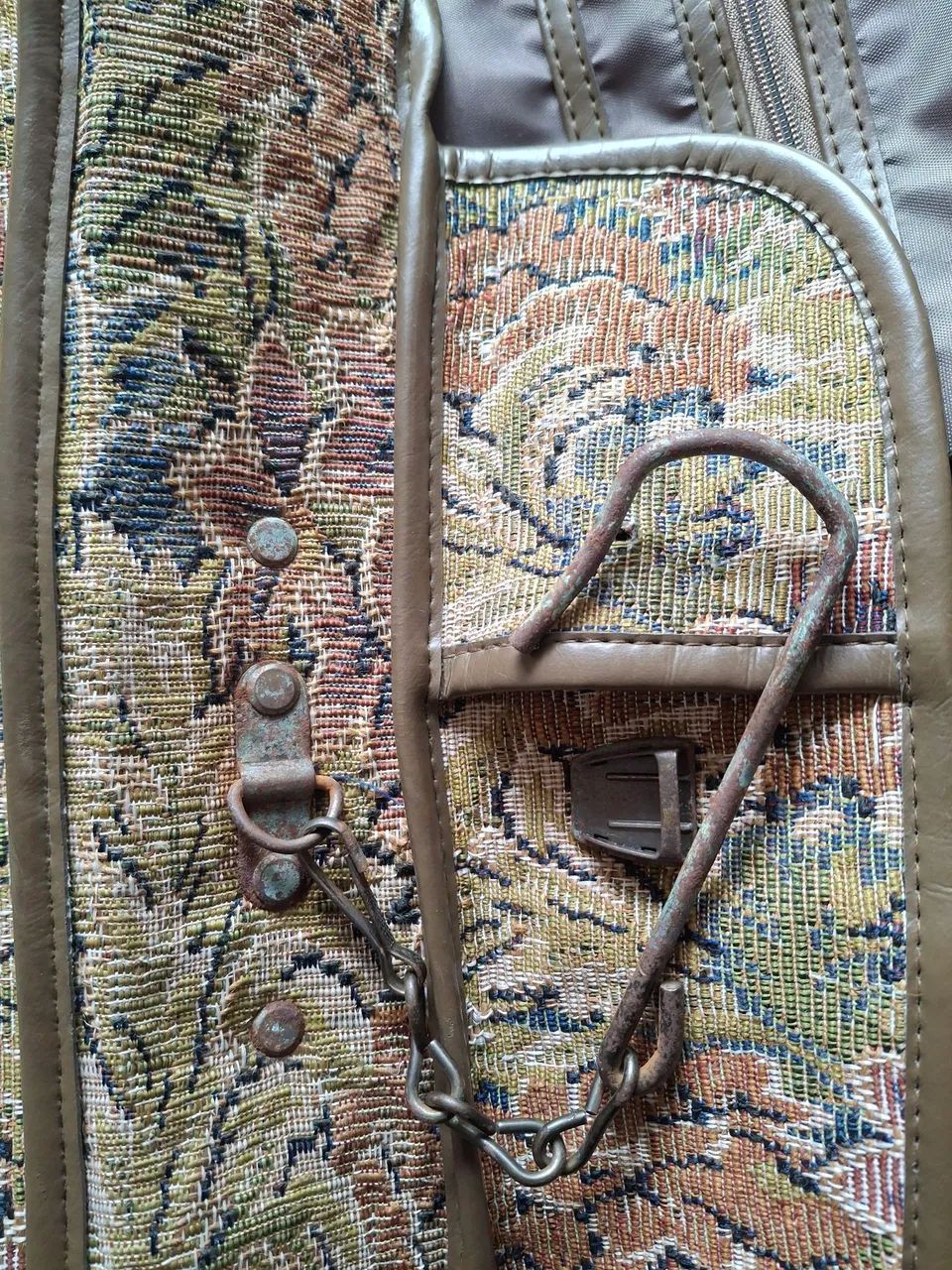 Mala antiga bolsa de terno para viagem - Foto 5