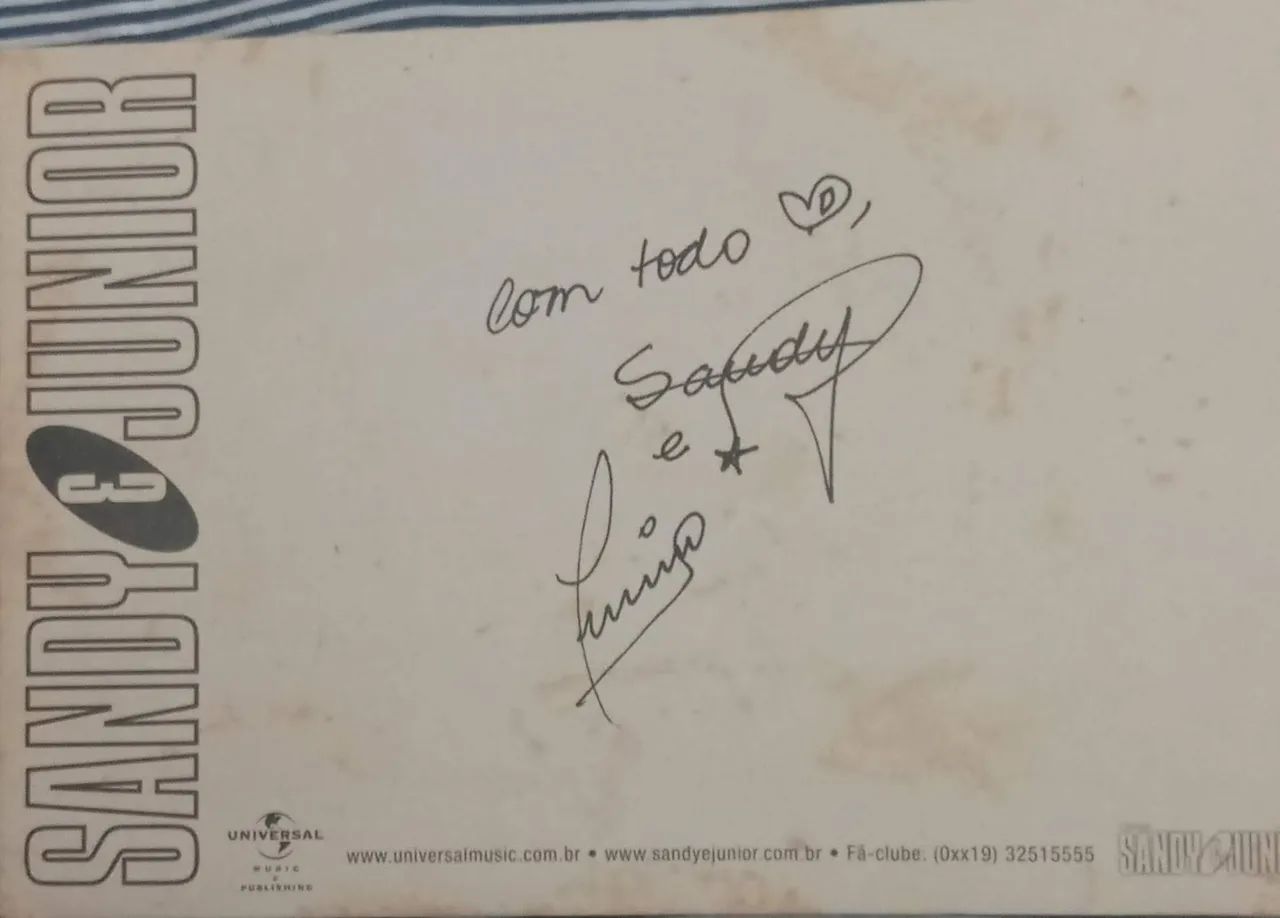 SANDY JUNIOR  /CARTÃO DE DIVULGAÇÃO  - Foto 2