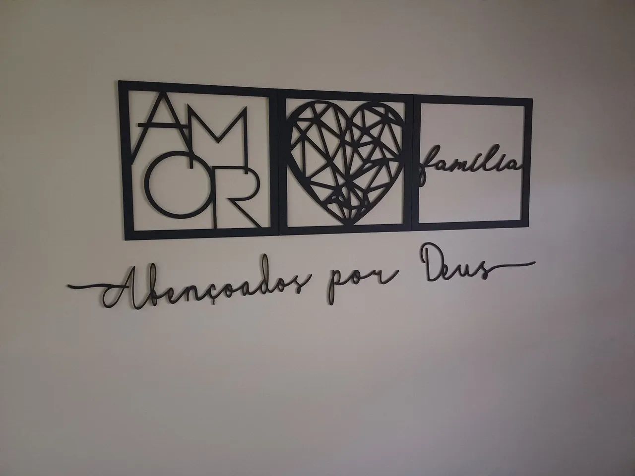 Kit Decorativo Amor, Família e Deus