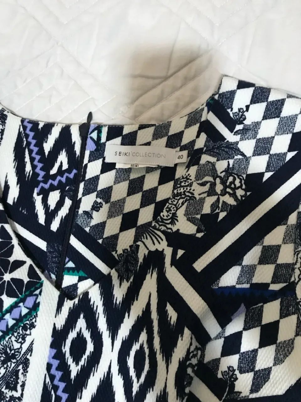 Vestido estampado geométrico - Foto 5