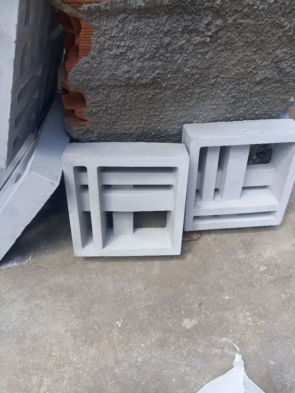 Cobogós trançado 30x30 x9 feito de concreto durmido não é prensado , * - Foto 2