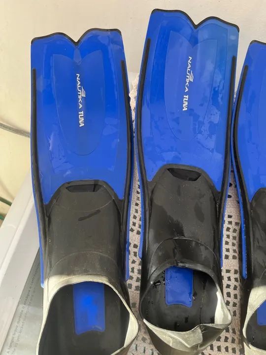 Óculos de mergulho,respirador e pés de mergulho  - Foto 3