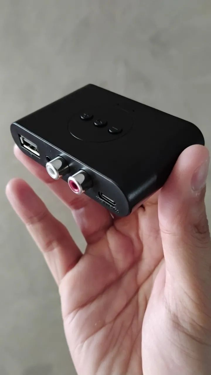 Receptor de Áudio Bluetooth 5.0 - Com Cabos - RCA / P2 - Novo - Foto 4
