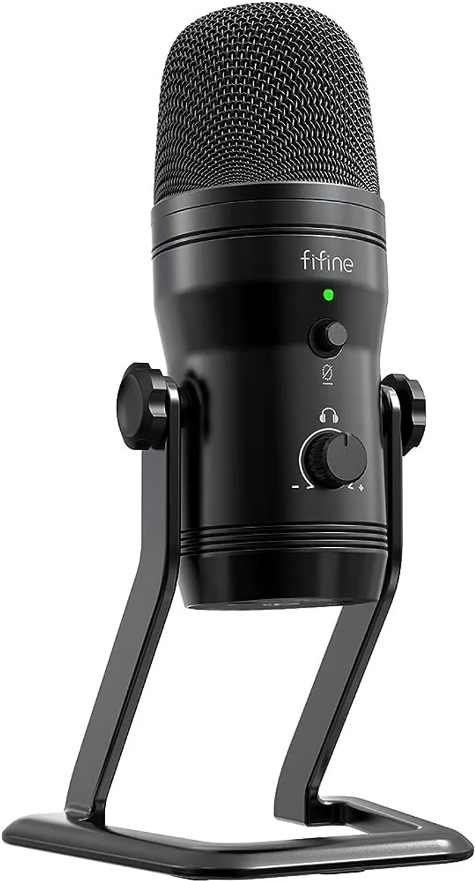 Microfone FIFINE K690 USB Condensador - Usado| Som profissional com controle total