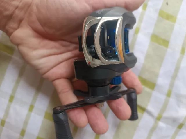 Carretilha para pesca AK200 mão esquerda novo na caixa - Foto 5