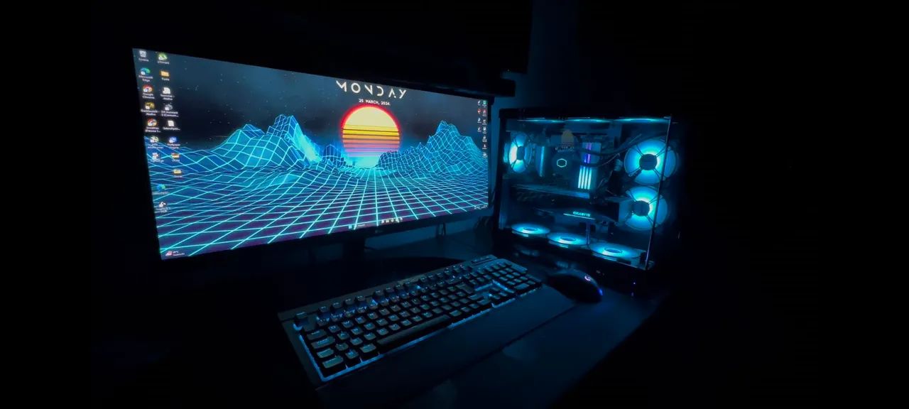 Setup Conjunto PC Gamer Setup completo roda tudo, top troco - Computadores e Desktops ...