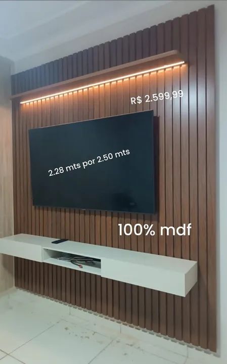 Painel Ripado Pronta Entrega Novo 64301924088835120