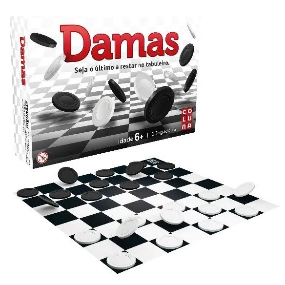 JOGO CLÁSSICO DE DAMAS FABRICANTE COLUNA - Foto 3