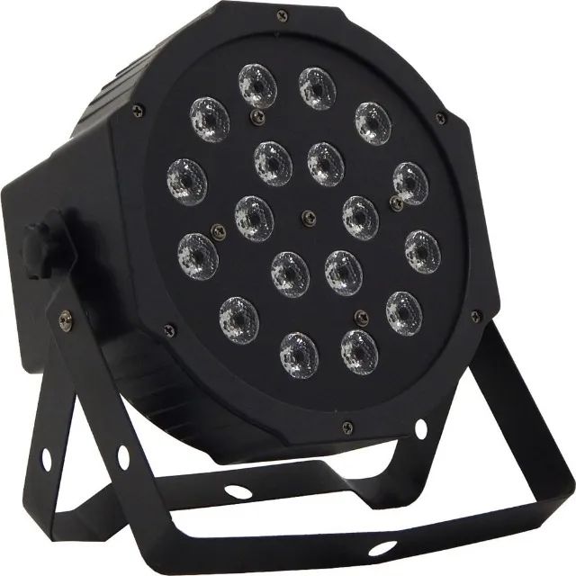 Refletor Strobo Canhão De 18 Leds LK-183 Rgb - Luatek Loja Coimbra Computadores Entregamos - Foto 2