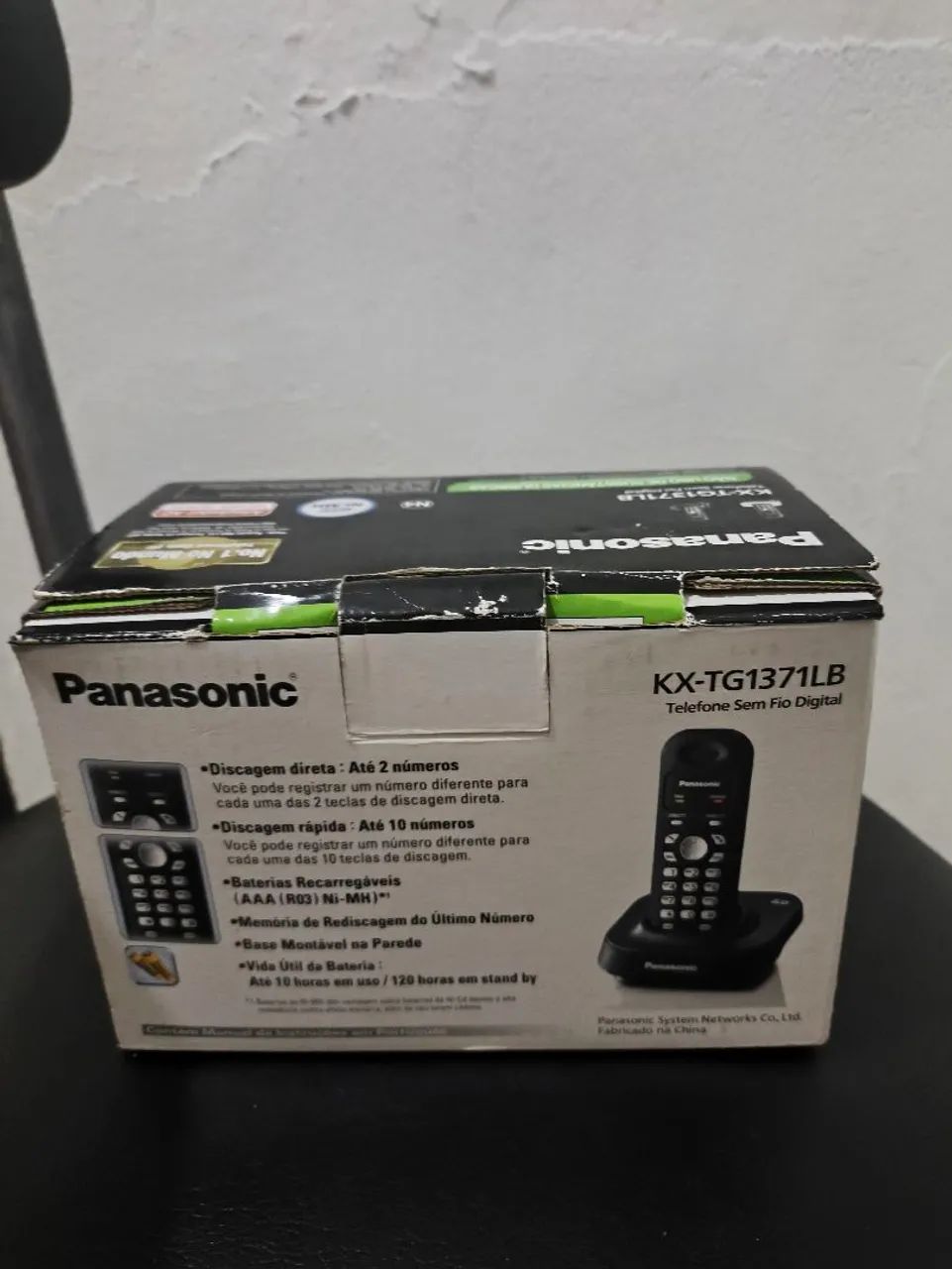 Telefone Sem Fio Digital Panasonic na caixa (NOVO) KX-TG1371LB - Foto 2