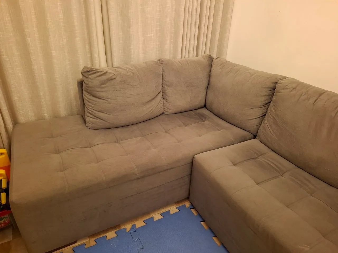 Reduzi Aceito oferta Sofá de Canto Amplo com chaise - Foto 3