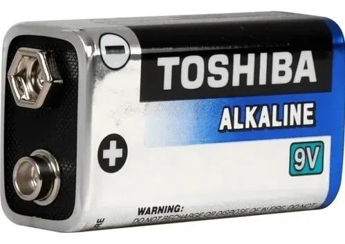 Pilha Toshiba 6LR61/9V Retangular - 1 unidade - Foto 2
