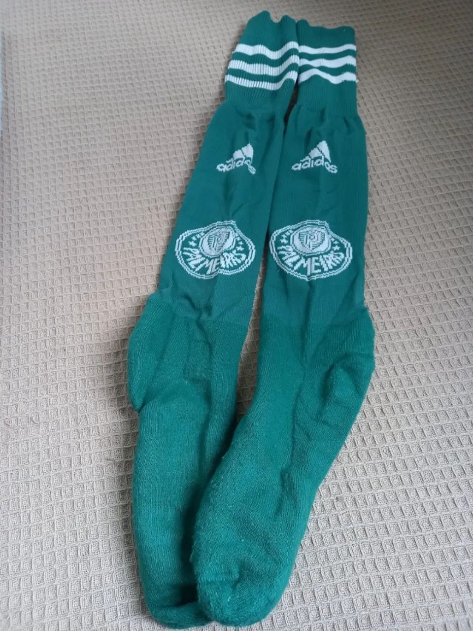 Meião do Palmeiras, final dos anos 2000. Adidas. Original. Retirada em Taubaté. - Foto 3