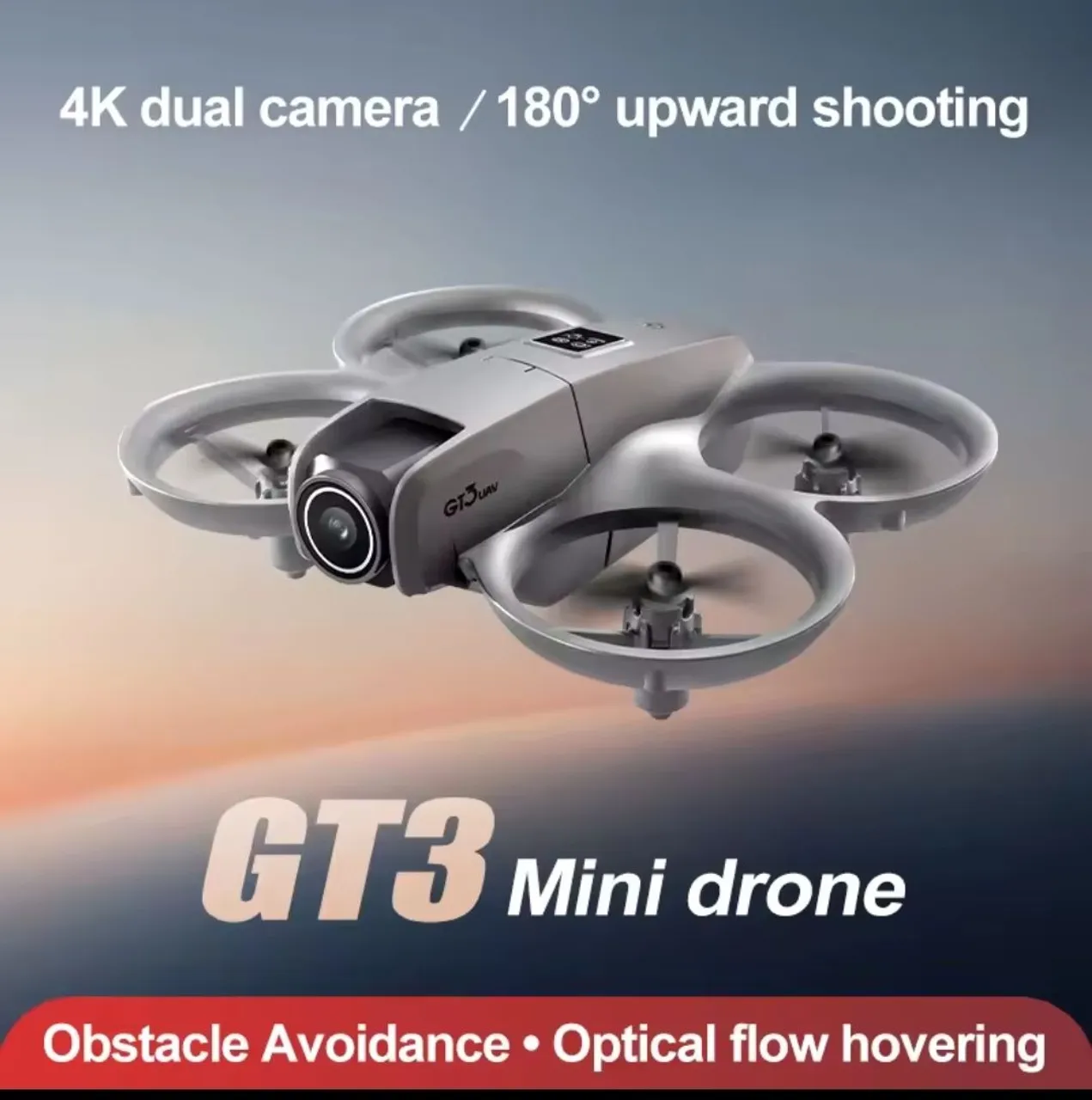 Drone GT3 Mini com Câmera 4K e Voo 180º