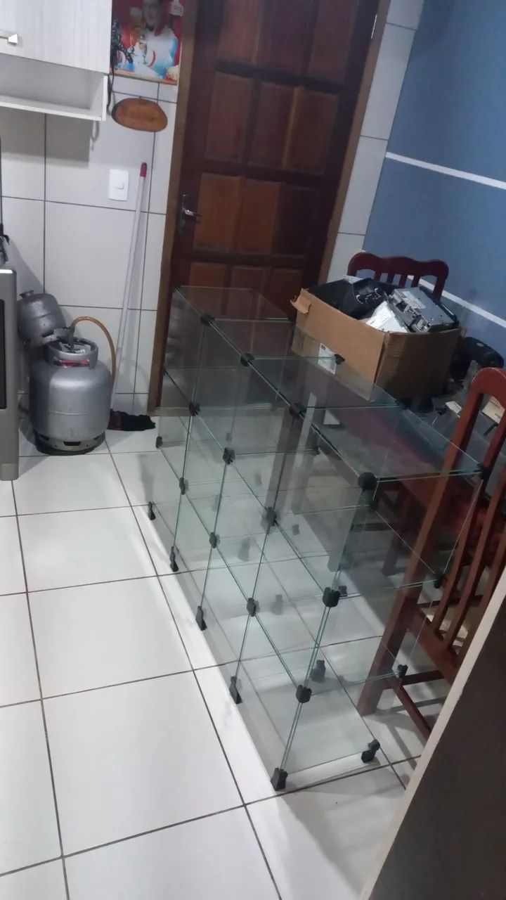 Estante de Vidro para Organização