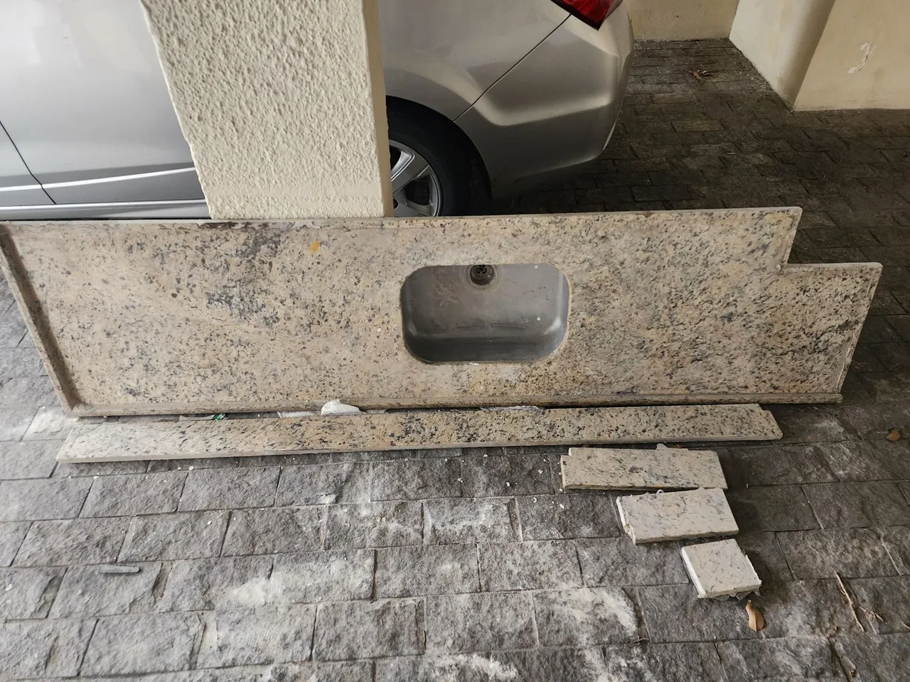 Bancada de mármore completa