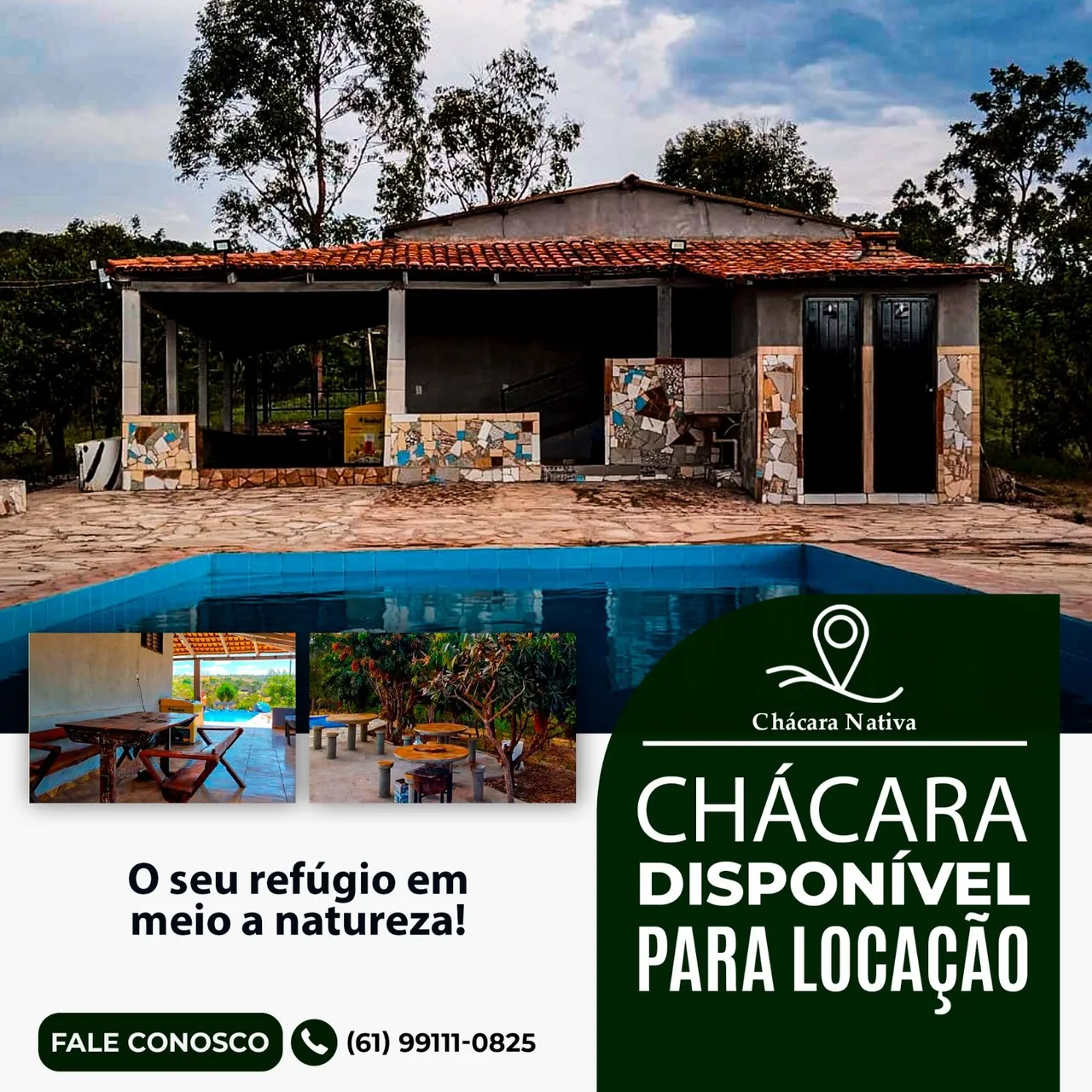 Chácara Nativa- Disponível para locação